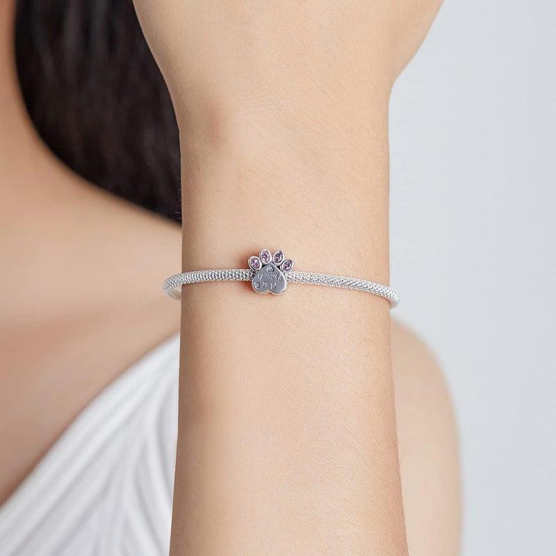 VOROCO Store 925 Sterling Silver Love Heart Charm for Charm Bracelet, Christmas Mother's Day Birthday Perfect Jewelry Gifts for Mom Grandma Daughter Friend Sister - Image 3